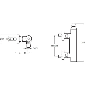 Смеситель для душа Jacob Delafon Avid E97368-CP