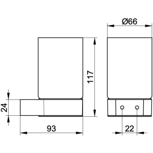 Стакан Keuco Plan 14950379000 черный