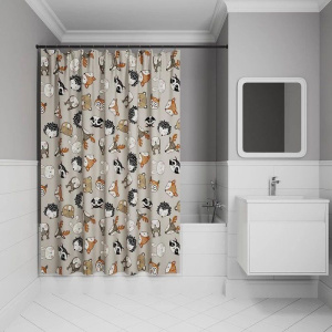 Купить Штора для ванной IDDIS Base BA02P18i11 180х200, серая в Москве с доставкой Штора для ванной IDDIS Base BA02P18i11 180х200, серая