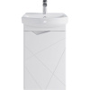 Тумба с раковиной SanStar Линни 45 напольно-подвесная, белая