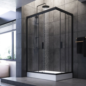 Душевой уголок AM.PM Gem W90G-404-120280-BT 120x80, профиль черный