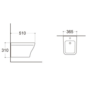 Биде подвесное Aquatek Амадео AQ1663-00