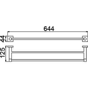 Купить Полотенцедержатель Timo Selene 12056/03 двойной в Москве с доставкой Полотенцедержатель Timo Selene 12056/03 двойной