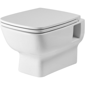 Комплект Santek Нео 1.WH50.1.758 безободковый, с микролифтом, кнопка белая