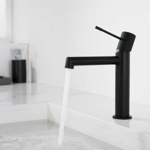 Смеситель для раковины Vincea Desire VBF-1D1MB черный матовый