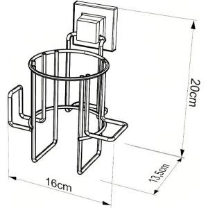 Держатель для фена Tekno-tel EasyFIX EF262B черный