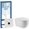 Комплект Унитаз подвесной Vincea Evo VT1-34S + Инсталляция Grohe Rapid SL 38772001 3 в 1 с кнопкой смыва + Шумоизоляция 37131000
