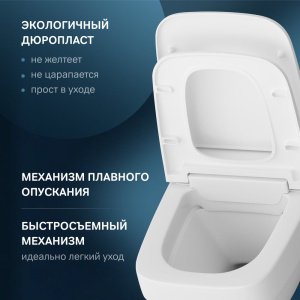 Купить Унитаз подвесной AM.PM Inspire V2.0 CCC50A1700SC безободковый с биде в Москве с доставкой Унитаз подвесной AM.PM Inspire V2.0 CCC50A1700SC безободковый с биде