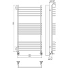 Полотенцесушитель водяной Terminus Арт П16 0 500х100