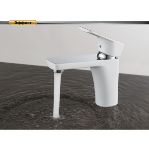 Купить Смеситель для раковины D&K Berlin Steinbeis DA1432116 белый в Москве с доставкой Смеситель для раковины D&K Berlin Steinbeis DA1432116 белый