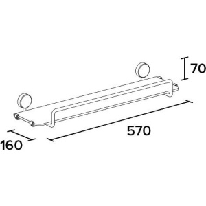Полка Koin Simple SI310 57 см