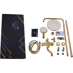 Душевая стойка Fashun A2485-35 золото