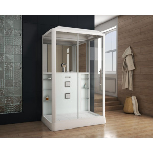 Купить Душевая кабина Grossman GR-128 L 135x90 см белая в Москве с доставкой Душевая кабина Grossman GR-128 L 135x90 см белая