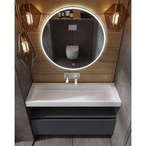 Тумба Armadi Art Flat Valessi Uno-S 120 антрацит матовый