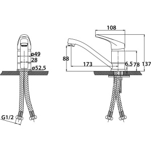 Смеситель для раковины Kaiser County 66211
