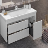 Тумба с раковиной Opadiris Фреш 100 белая, вар.2