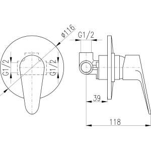 Купить Смеситель для душа Rav Slezak Victoria VI283 С ВНУТРЕННЕЙ ЧАСТЬЮ в Москве с доставкой Смеситель для душа Rav Slezak Victoria VI283 С ВНУТРЕННЕЙ ЧАСТЬЮ