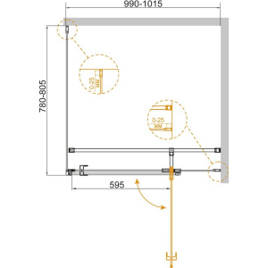 Душевой уголок Cezares Valvola AH 1 100/80 C Cr