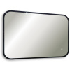 Зеркало Art&Max Siena S 55х80 черное, с LED-подсветкой, 6000К