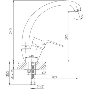 Купить Смеситель для кухни Haiba HB63 HB4163 в Москве с доставкой Смеситель для кухни Haiba HB63 HB4163