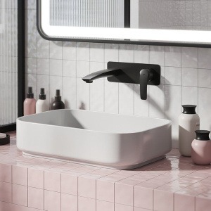 Смеситель для раковины IDDIS Ray RAYBL00i65 С ВНУТРЕННЕЙ ЧАСТЬЮ  черный