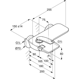 Смеситель для ванны с душем Kludi Balance 524458775