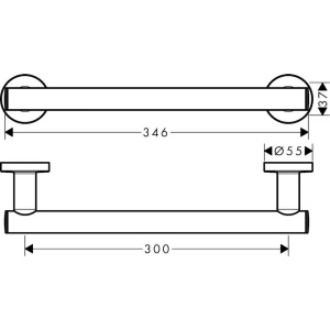 Поручень Hansgrohe Logis Universal 41713000