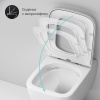 Унитаз подвесной AM.PM Gem C901701SC безободковый, с микролифтом