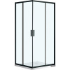 Душевой уголок Vincea Garda VSS-1G100CLB 100x100, профиль чёрный, стекло прозрачное
