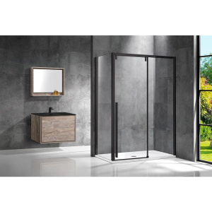 Душевой уголок Vincea Lugano VSR-1L9012CLB-1 120х90 см, профиль черный