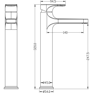 Смеситель для раковины Boheme Spectre 452-G золото