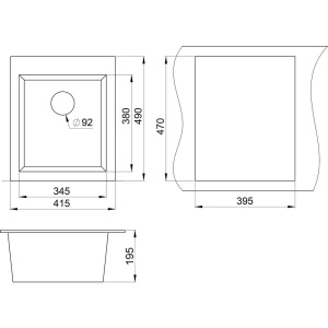 Мойка кухонная Granula 4201, пирит