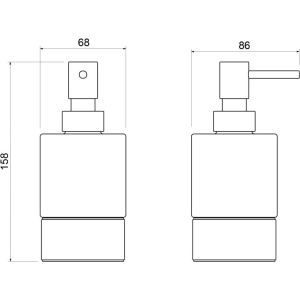 Дозатор Timo Saona 13239/03 черный матовый