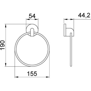 Полотенцедержатель Nofer Hotel 16407.B