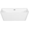 Акриловая ванна Sancos Square FB14 170x75 см, с каркасом, со сливом-переливом