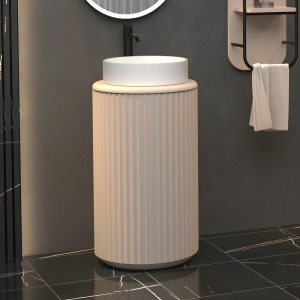 Купить Тумба с раковиной STWORKI Lotus 42 white в Москве с доставкой Тумба с раковиной STWORKI Lotus 42 white