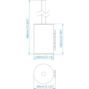 Купить Ершик Mediclinics Aura ES1002CS satin finish в Москве с доставкой Ершик Mediclinics Aura ES1002CS satin finish