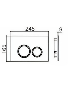Кнопка для инсталляции матовый хром WeltWasser AMBERG RD-MT CR (10000005986)