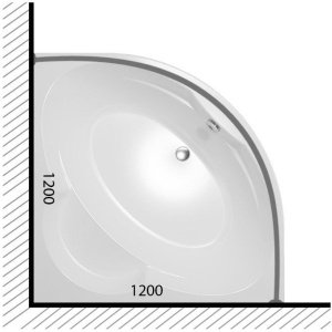 Купить Карниз для ванны Triton Мартин 120х120 в Москве с доставкой Карниз для ванны Triton Мартин 120х120