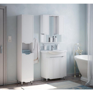 Шкаф-пенал Corozo Мирра 35 белый