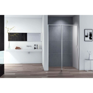 Душевая дверь в нишу Cezares Urban B 12 120 C Cr профиль хром, стекло прозрачное