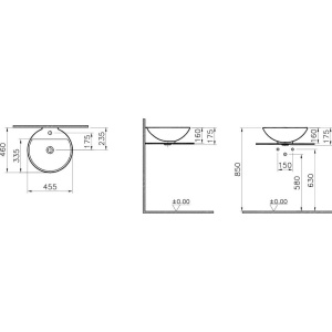 Раковина VitrA Options 6166B003-0001