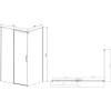 Душевой уголок Vincea Dice VSR-4D9013CL 130х90 см, профиль хром