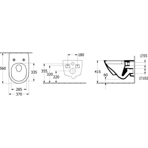 Унитаз подвесной Villeroy & Boch Subway 3.0 4670TS01 alpin, сиденье с микролифтом