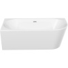 Акриловая ванна Sancos Veneto FB11 L 170x80 см, угловая, с каркасом, со сливом-переливом, асимметричная
