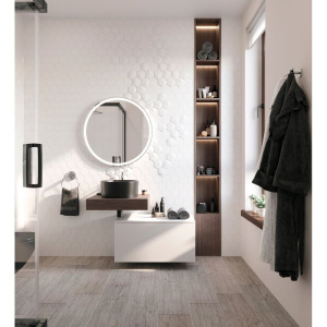 Столешница STWORKI Ольборг 60 дуб карпентер, без отверстий, с тумбой 80