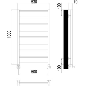 Полотенцесушитель водяной Terminus Контур П9 500*1000