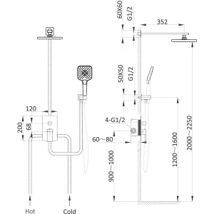 Купить Душевой комплект Vincea Next VSFW-1N1CH С ВНУТРЕННЕЙ ЧАСТЬЮ, хром в Москве с доставкой Душевой комплект Vincea Next VSFW-1N1CH С ВНУТРЕННЕЙ ЧАСТЬЮ, хром