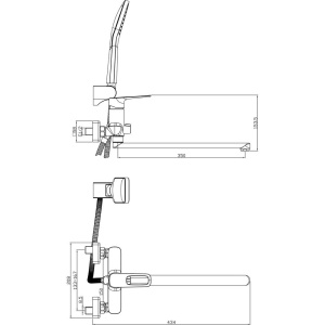 Универсальный смеситель Rossinka RS46 -32