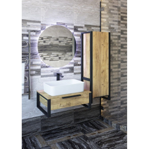 Купить Зеркало круглое Sanflor Гард 70, с подсветкой в Москве с доставкой Зеркало круглое Sanflor Гард 70, с подсветкой